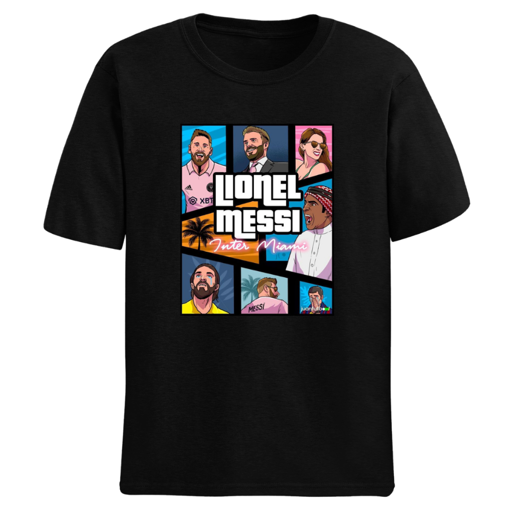 Camiseta Inter De Miami Messi Lançamento Camisa Unissex 100% algodão