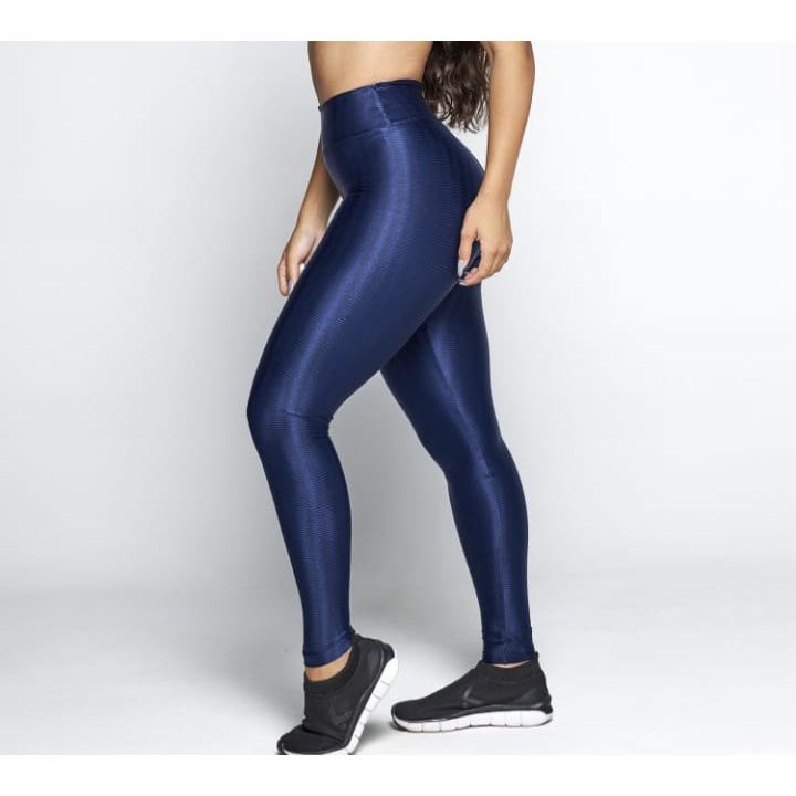 Kit 2 Calça Feminina Fitness 3d Poliamida Academia Cintura Alta