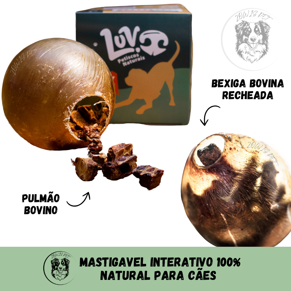 Mordedor Natural Pet com Petisco Play Bow para Cachorro - Luv