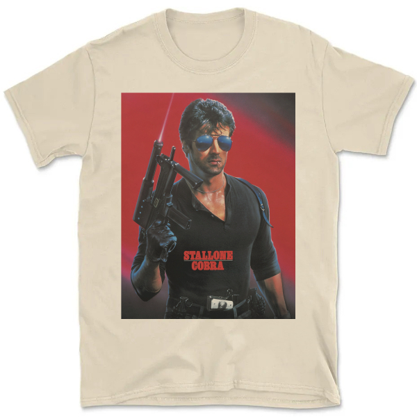 Camiseta Vintage Unissex Stallone Cobra Filme Sylvester Stallone C927