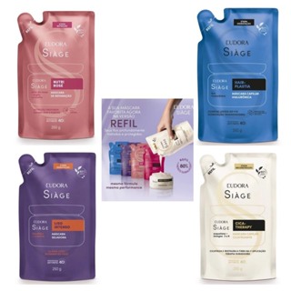 Refil Máscara Capilar Siàge 250g (a escolher) em Oferta na Shopee