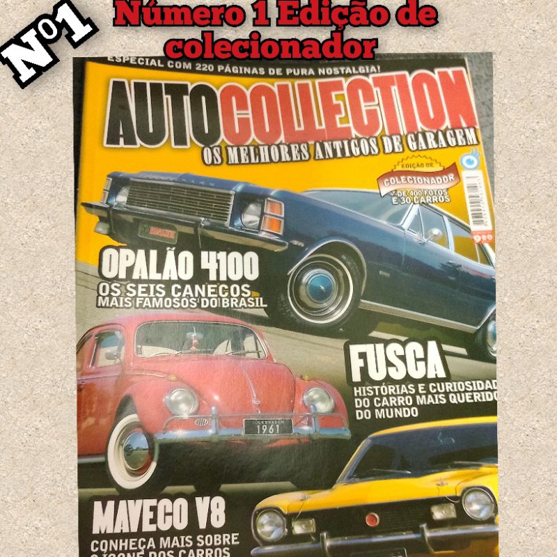 Revista Auto Collection Os melhores antigos de garagem número 1