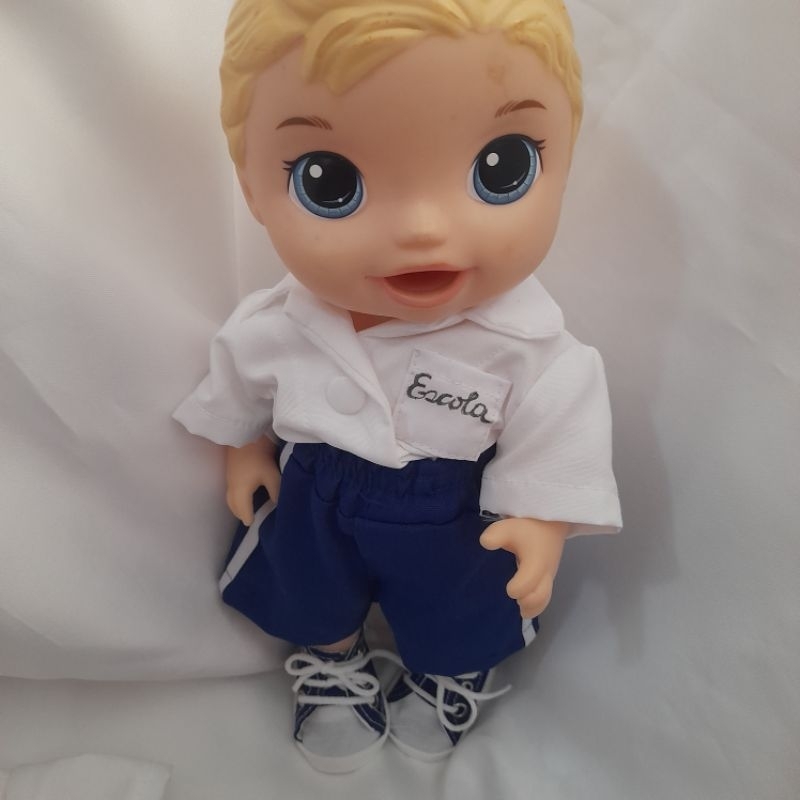 kit Escolar completo Menino (shorte/camisa/tênis/cueca)