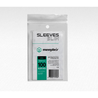 Sleeve MeepleBR Slim USA Padrão 56 x 87 mm - 100 unidades