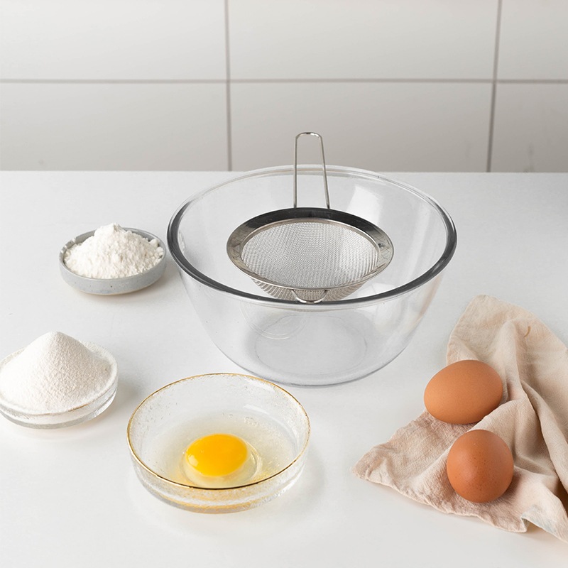 3 Peças Conjunto kit Peneiras Coador De Inox Utensílios Cozinha