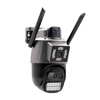 COIBEU Camera Segurança Externa Lente Dupla 4k 6mp Sirene Policial, com sirene policia A38 ICSEE em Oferta na Shopee