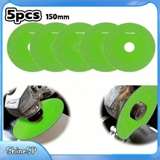 Kit 10/5 Pcs Discos De Diamante Corte De Vidro Polimento Lâmina Fina 150mm Cortador em Oferta na Shopee