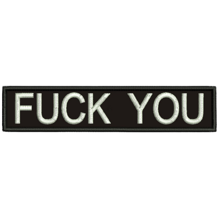 Patch Bordado Fecho de Contato - Fuck You