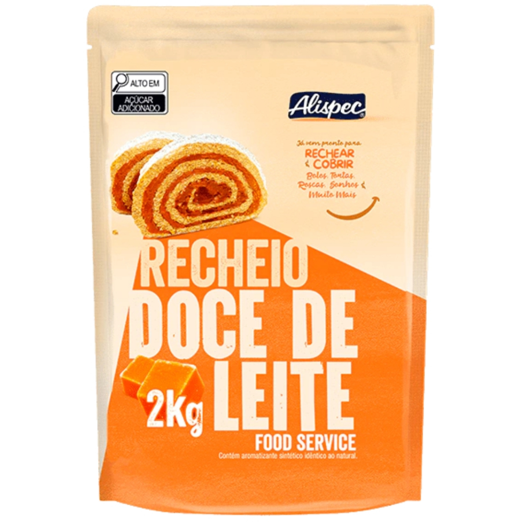 Recheio Pronto de Doce de Leite 2kg Alispec