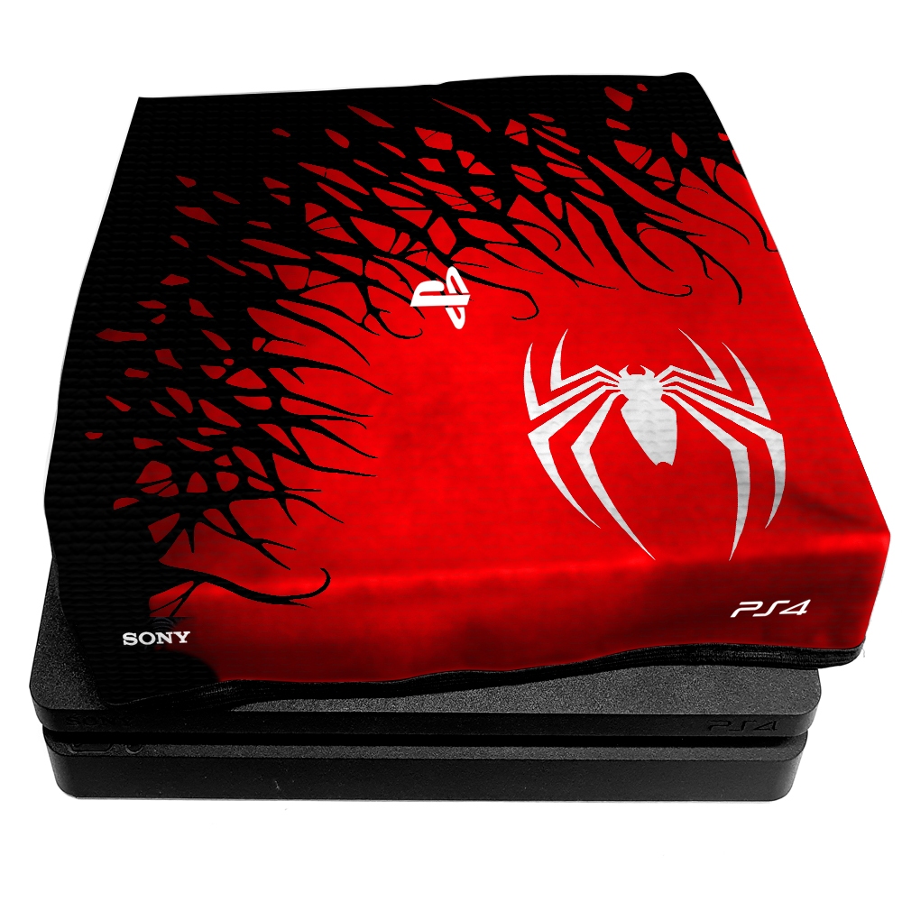 Capa de proteção compativel para video game PS4 SLIM / FAT / PRO vermelho ANTI POEIRA