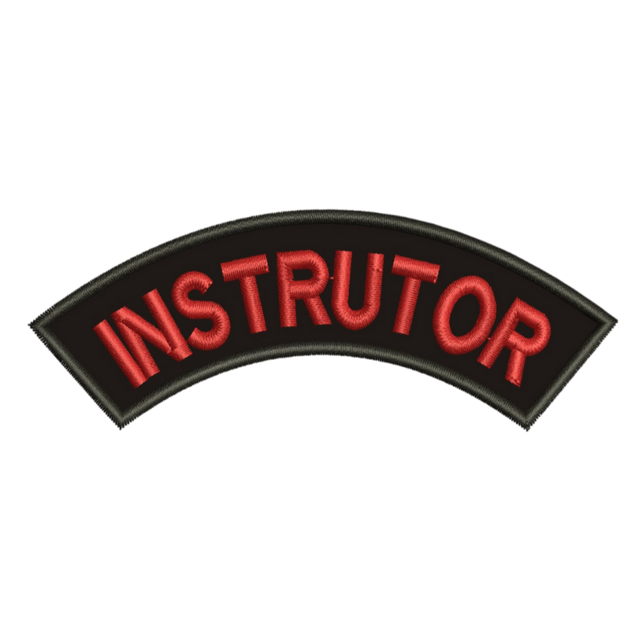 Patch Bordado Fecho de Contato - Instrutor