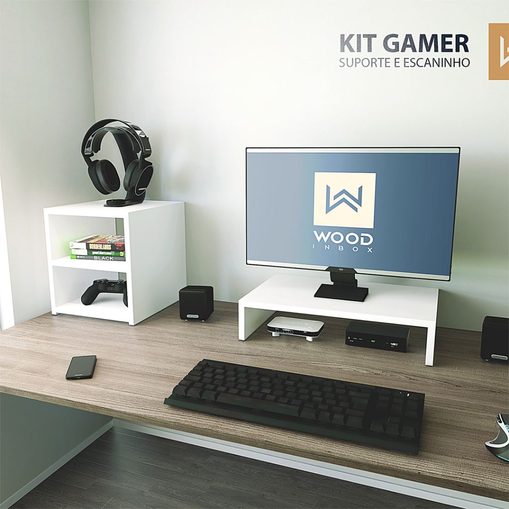 Base Gamer Suporte monitor pc mesinha ergonômico