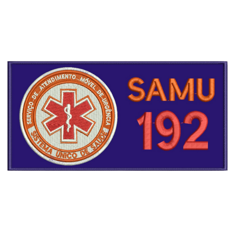 Patch Bordado Fecho de Contato - Samu 192