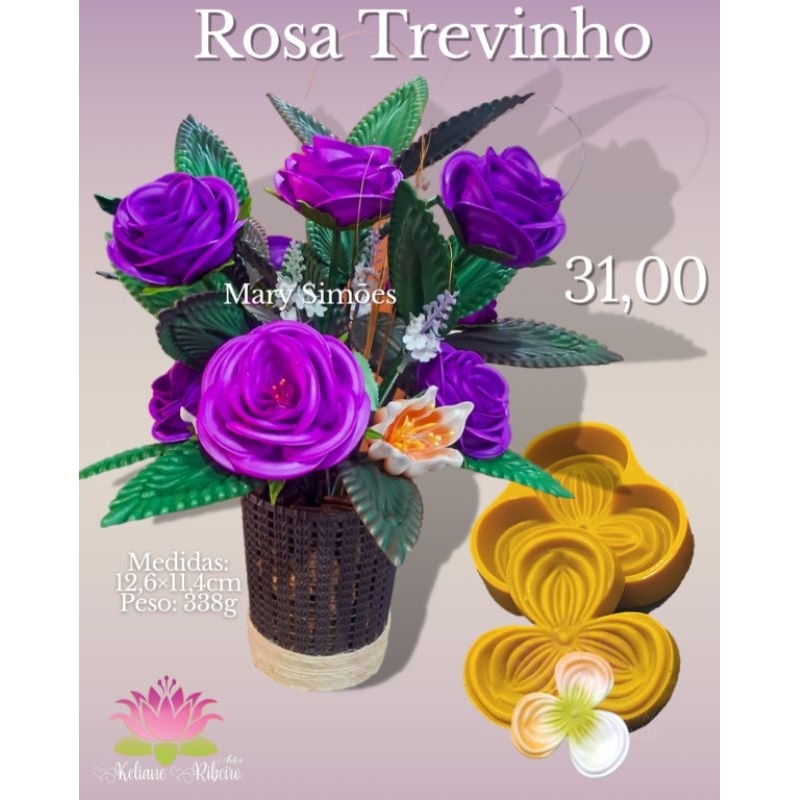 FRISADOR EM RESINA ROSA TREVINHO