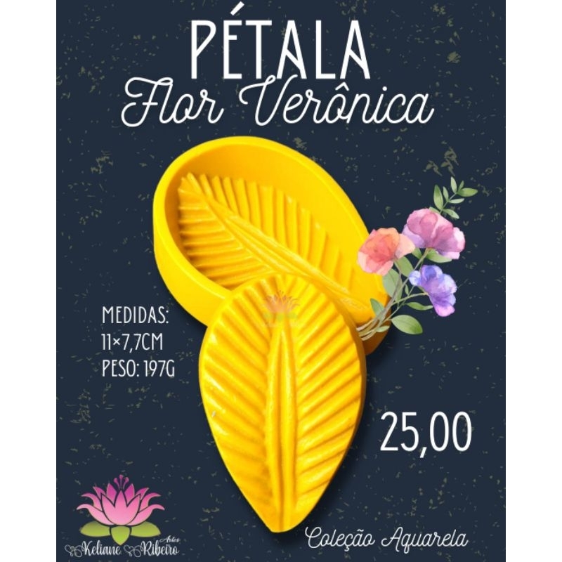 FRISADOR EM RESINA PÉTALA FLOR VERÔNICA
