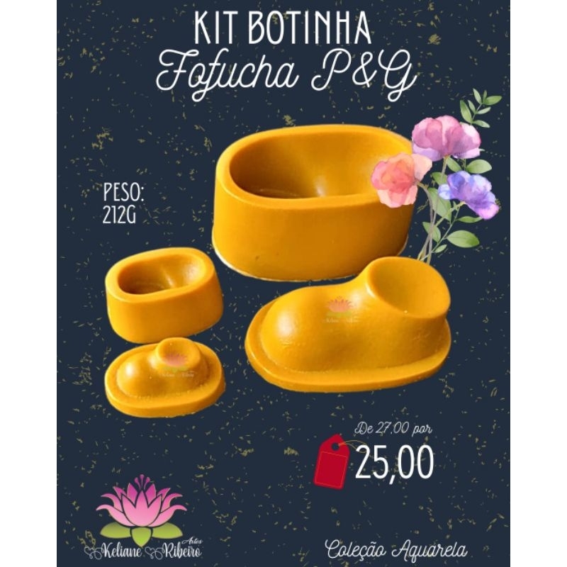 FRISADOR EM RESINA KIT BOTINHA FOFUCHA P&G