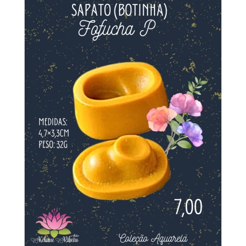 FRISADOR EM RESINA SAPATO ( BOTINHA ) FOFUCHA P