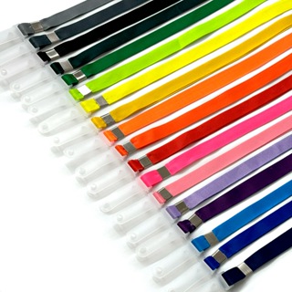 50 Cordões para Crachá c/ Acabamento Alça Leitosa  - 12mm x 85cm, Diversas Cores Disponíveis em Oferta na Shopee