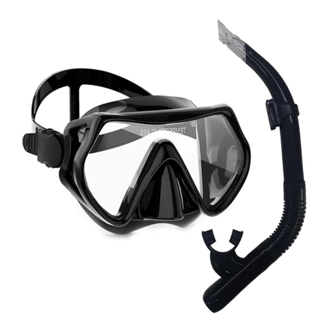 Máscara Mergulho Óculos Proteção Natação Praia Piscina Adulto Juvenil Ajustável Snorkel Respiradorl em Oferta na Shopee