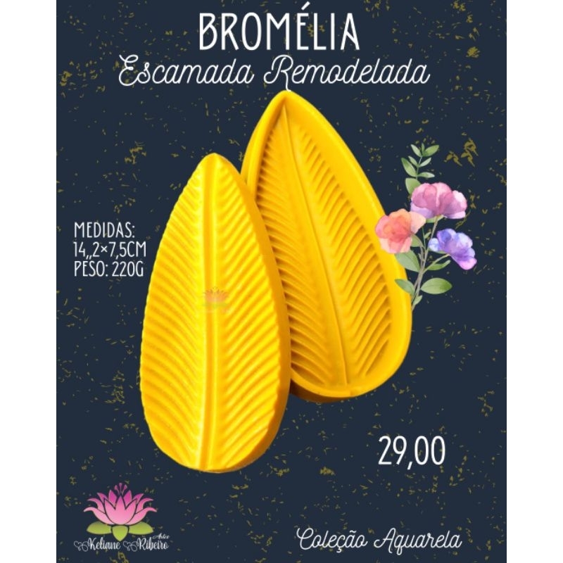 FRISADOR EM RESINA BROMÉLIA ESCAMADA REMODELADA