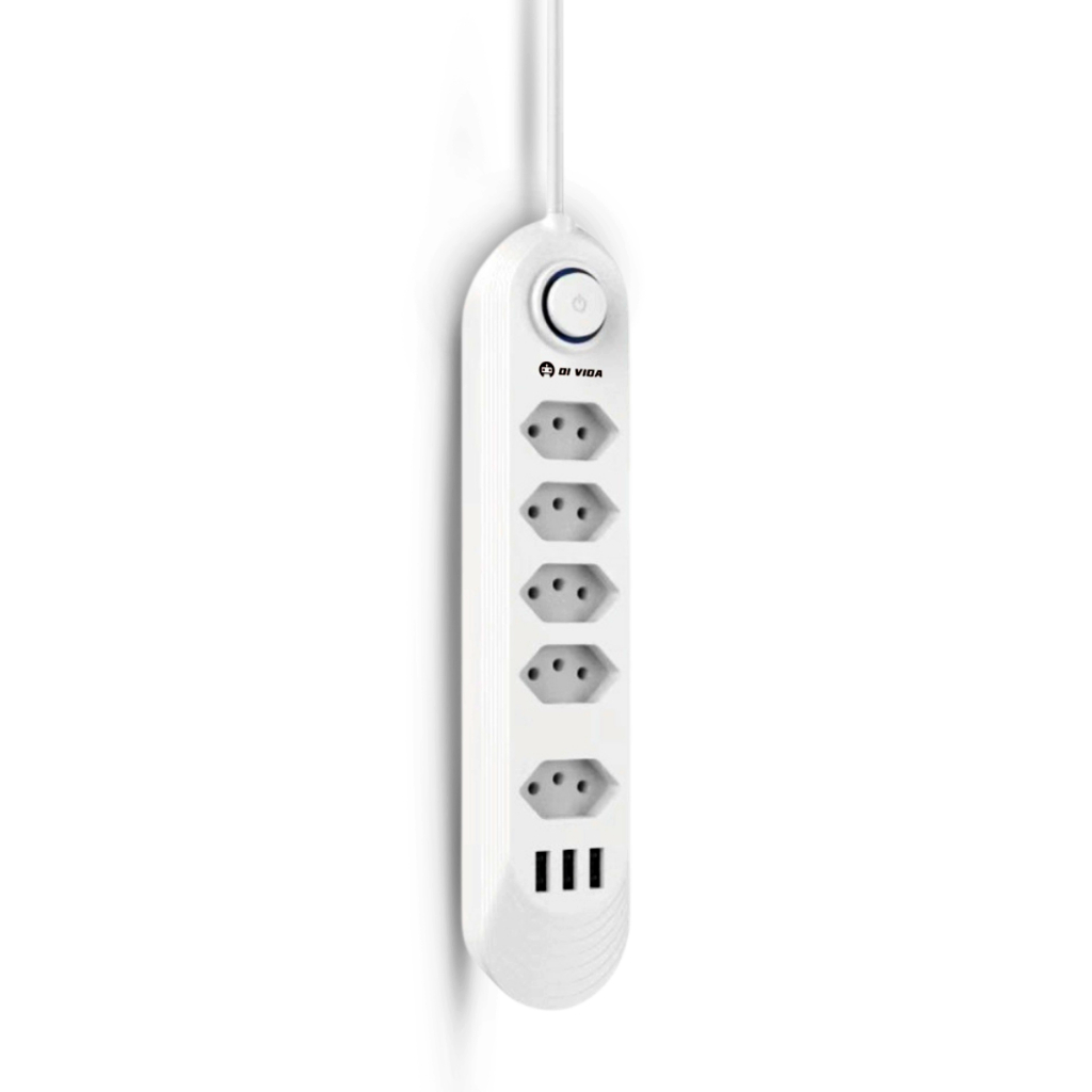 Filtro de Linha Inteligente: Proteção ZOV, 5 Saídas Tipo-J, 3 USB - Home Appliances