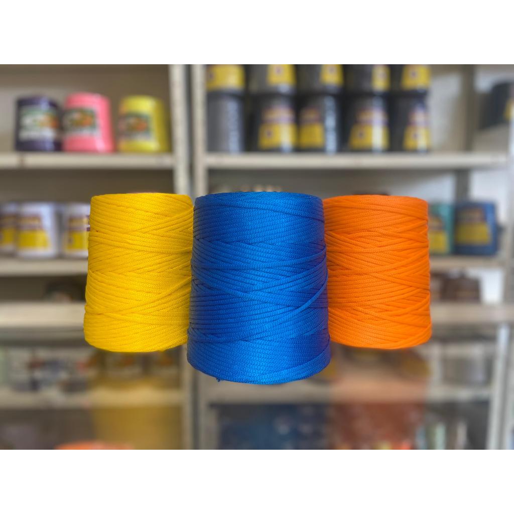 Fio Náutico Cordão 500g 5mm 305m Croche Trico Macrame rede polipropileno rabo rato bolsa varal crachá cores poliester — imagem 2 de 2