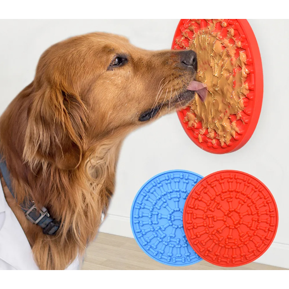 Tapete Lambedor Inibidor de Ansiedade Pet com Ventosas - Comedouro Lento para Cães e Gatos em Oferta na Shopee