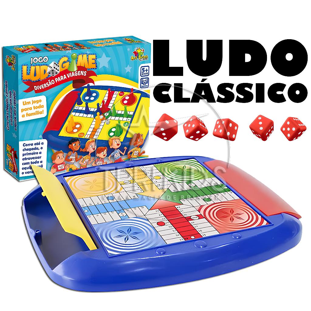 Jogo Clássico Dama Xadrez Didático Tabuleiro Mesa Infantil Ludo Gamão Ganso Escadas Serpentes Top