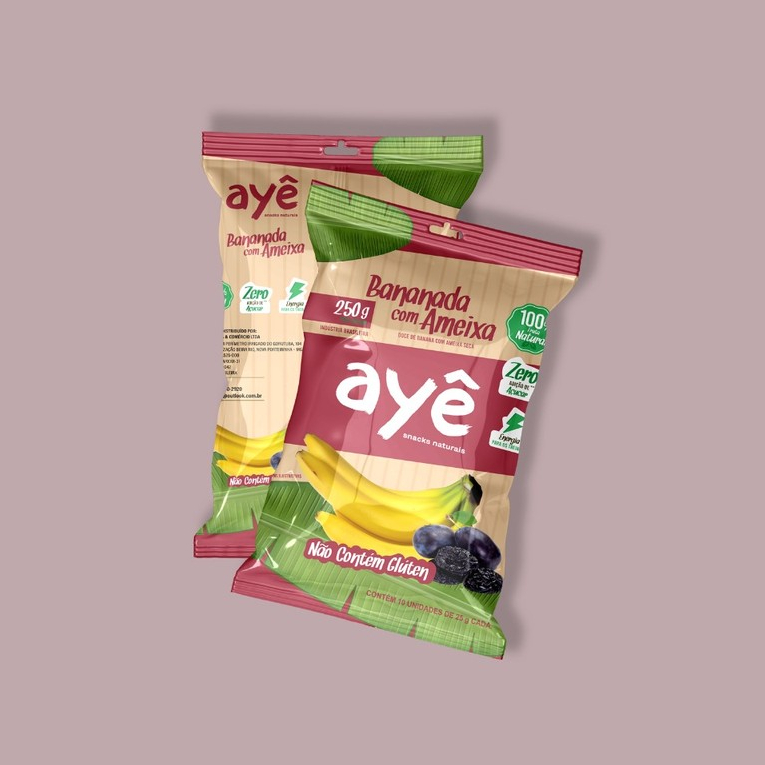 Bananada SEM açúcar 10 unidades de 25g ameixa, 250g. SUPER MACIA em Oferta na Shopee