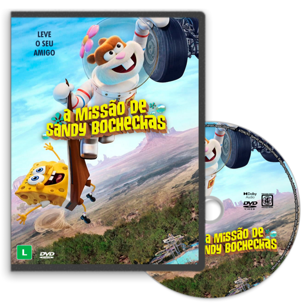 DVD - A Missão de Sandy Bochechas (2024) (Dublado) (Bob Esponja)