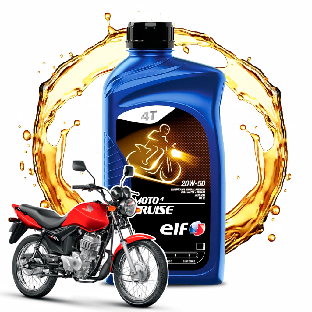 Óleo Para Honda CG 125 (Até 2010) Elf Mineral 20w-50 Cruise