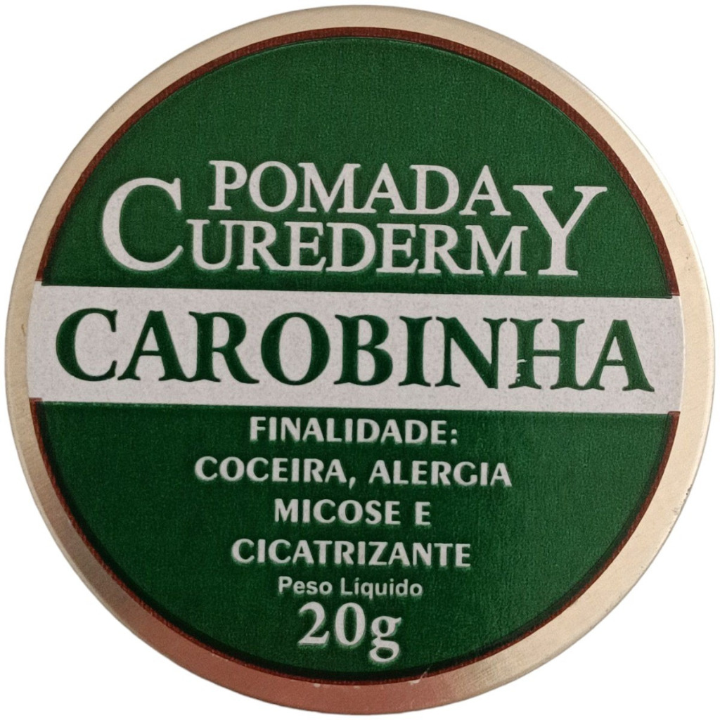 Kit C/2 Pomada Carobinha Para Coceiras Alergias Micose 20g