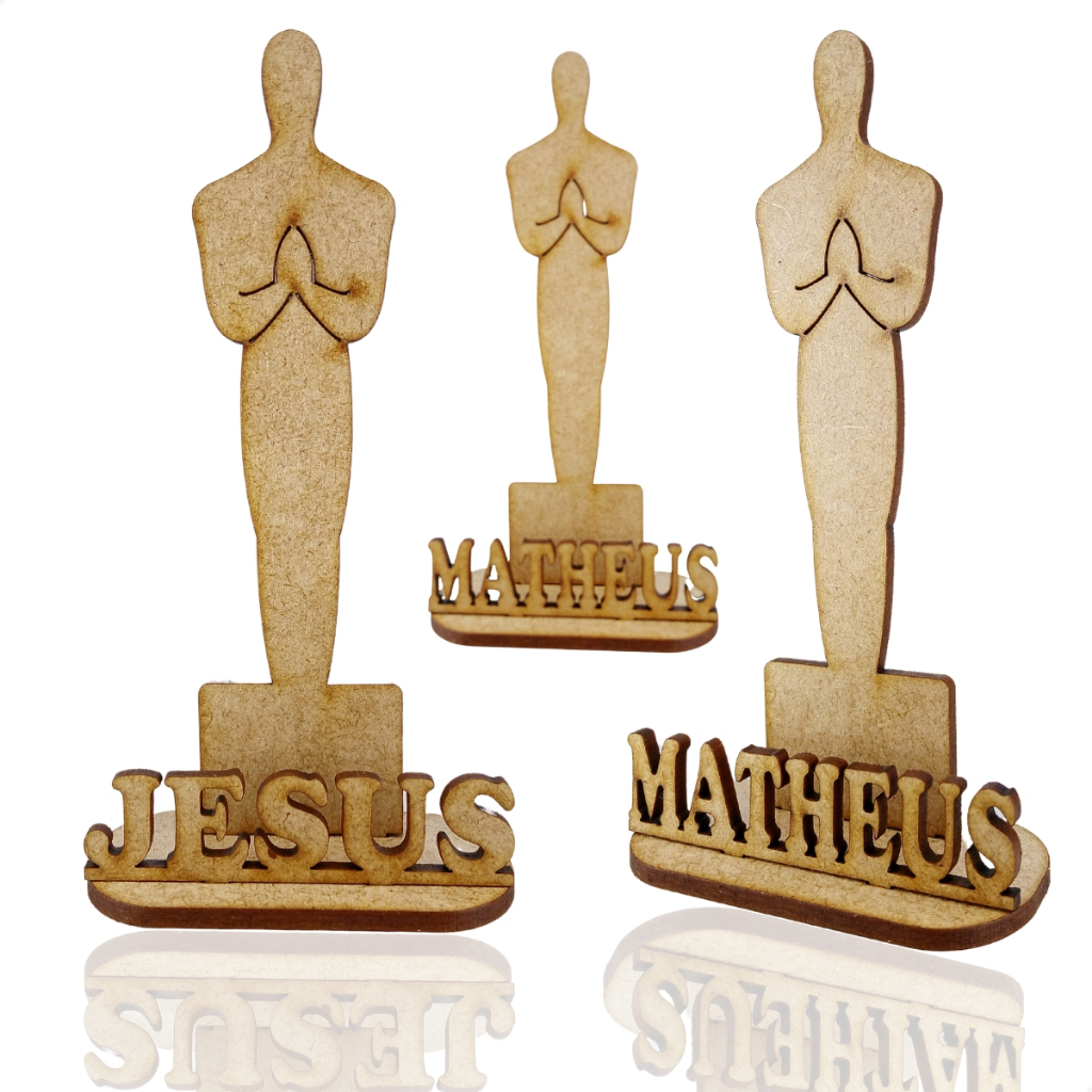 Kit Com 15 Peças Trofeu Estatueta Premiação Com Nome Simples Personalizado Lembrancinha 13cm em Oferta na Shopee