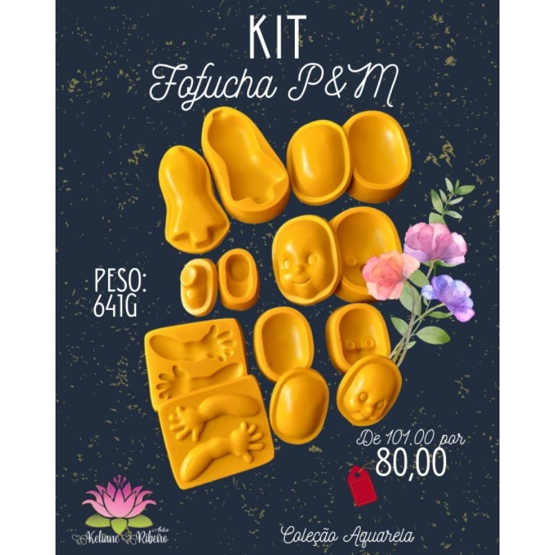 FRISADOR EM RESINA KIT FOFUCHA P&M