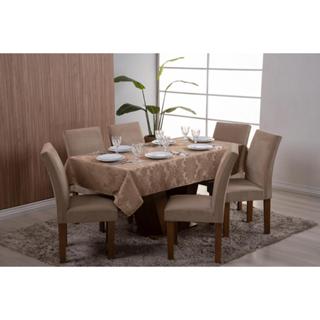 Toalha de Mesa em Jacquard Luxo para 4, 6, 8 e 10 lugares em Oferta na Shopee