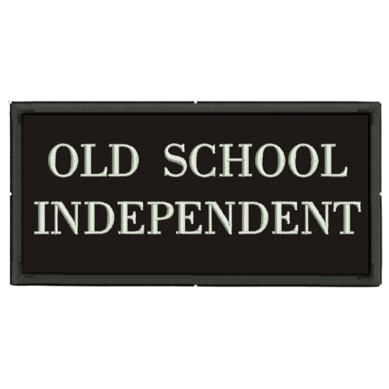 Patch Bordado Fecho de Contato - Old School Independent
