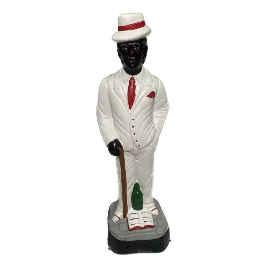 Imagem Zé Pelintra Malandro com Bengala Zé Pilintra de Gesso 25cm - Umbanda Candomblé