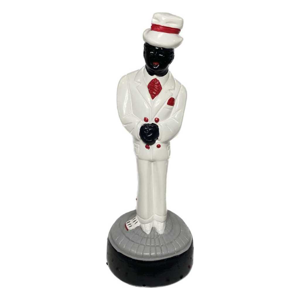 Imagem Zé Pilintra Malandro Tradicional Zé Pelintra de Gesso 15cm - Umbanda Candomblé