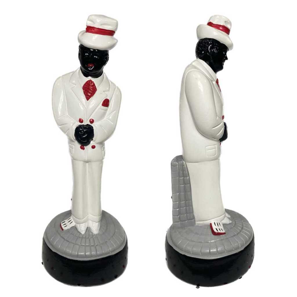 Imagem de Gesso Zé Pilintra Malandro Tradicional Zé Pelintra 15cm - Umbanda Candomblé