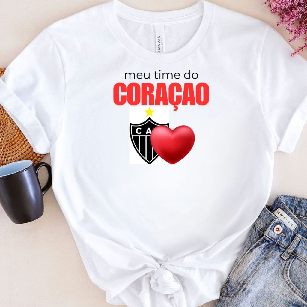 Camisa Feminina Do Galo Baby Look Vários Modelos / Blusa Do Atletico-MG Para Mulheres