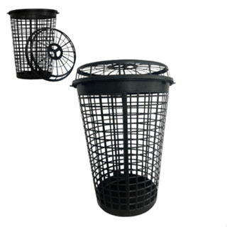 Cesto Telado 60Lts Com Tampa Preto em Oferta na Shopee