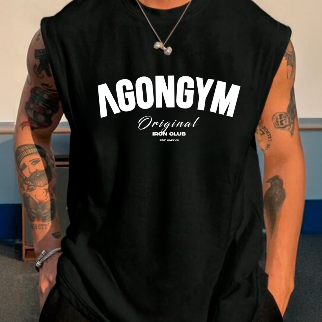Regata Academia Oversized AGON GYM  Maromba Treino Confortável