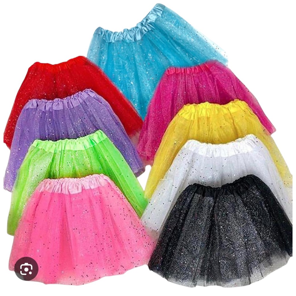 1 Saia de tule com GLITTER ADULTO 40 cm / carnaval festa fantasia