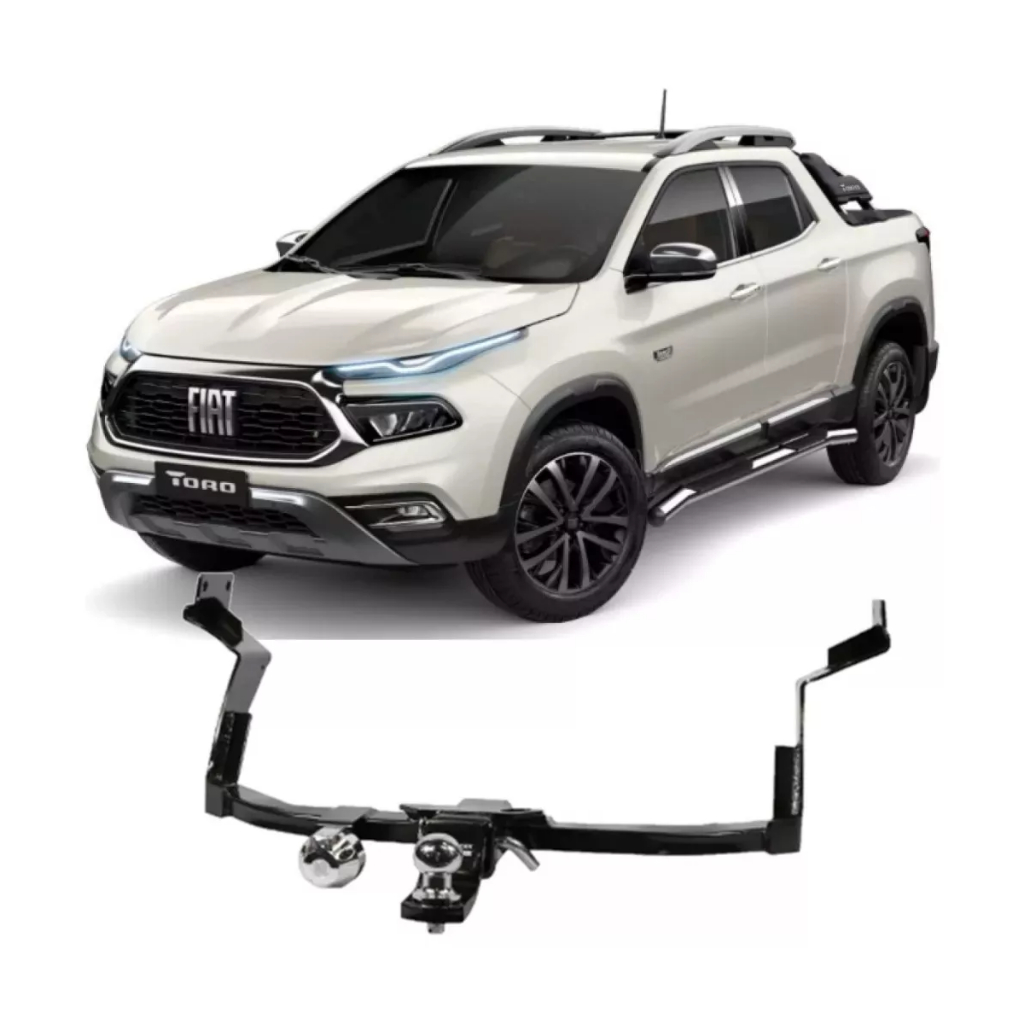 Engate Removivel Fiat Toro 4x2/4x4 2016/2024 700kg + Rabicho em Oferta na Shopee