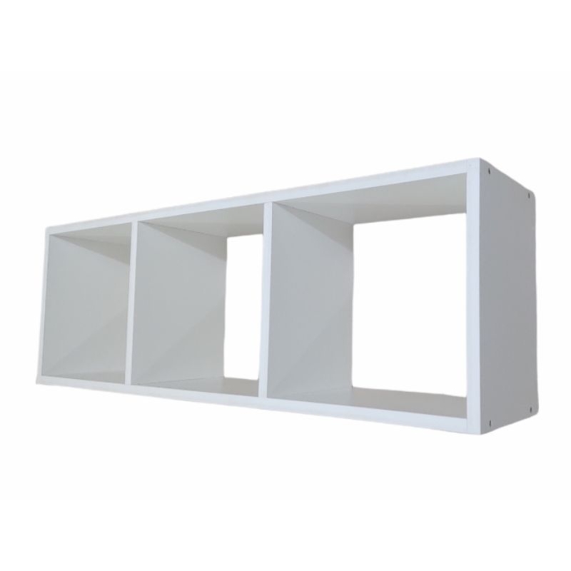 Nicho colmeia triplo 75x20x15 na cor branca fosco 100%MDF em Oferta na Shopee