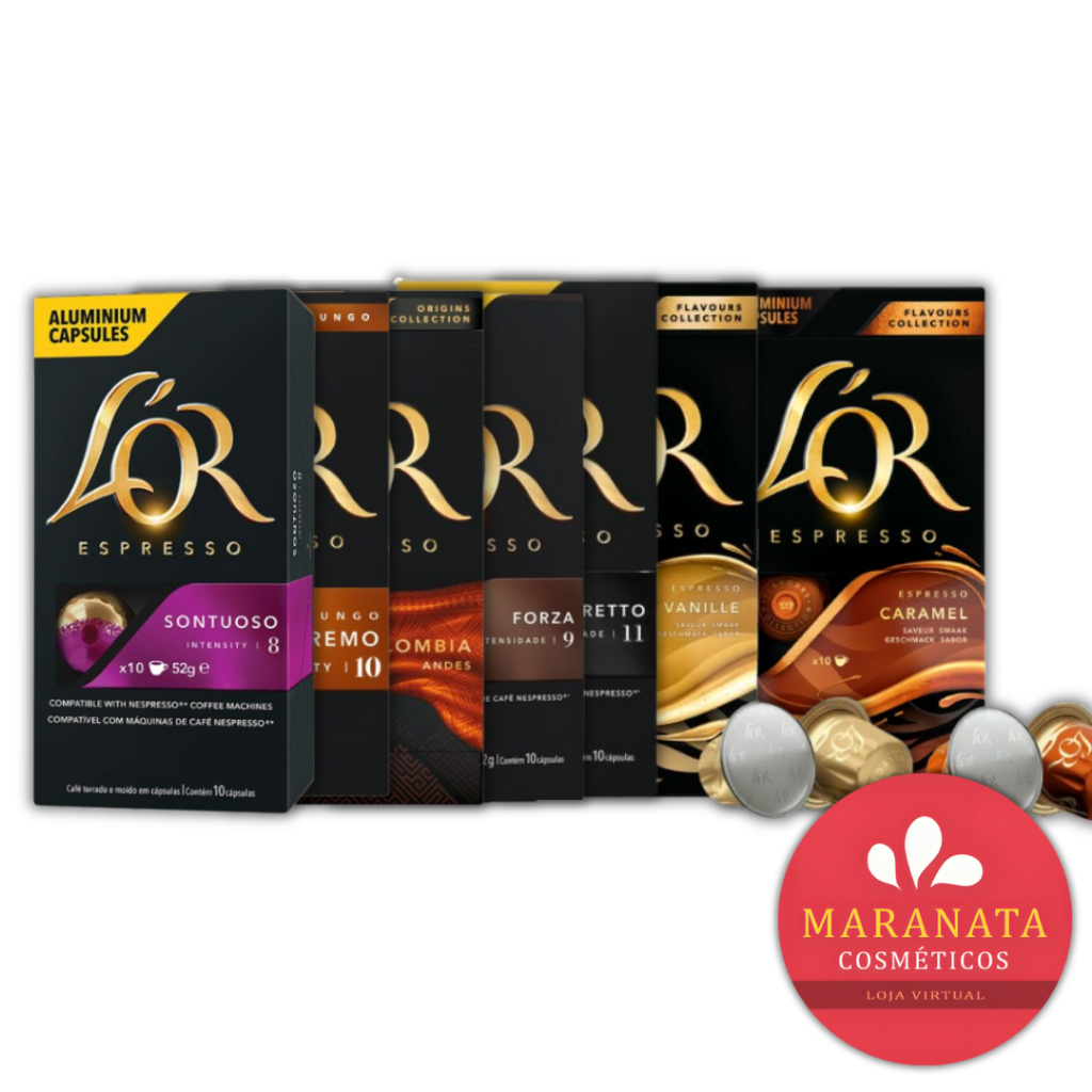 Café em Cápsula Torrado e Moído Espresso L'OR Flavours Colection Cx de 52g com 10 Unidades