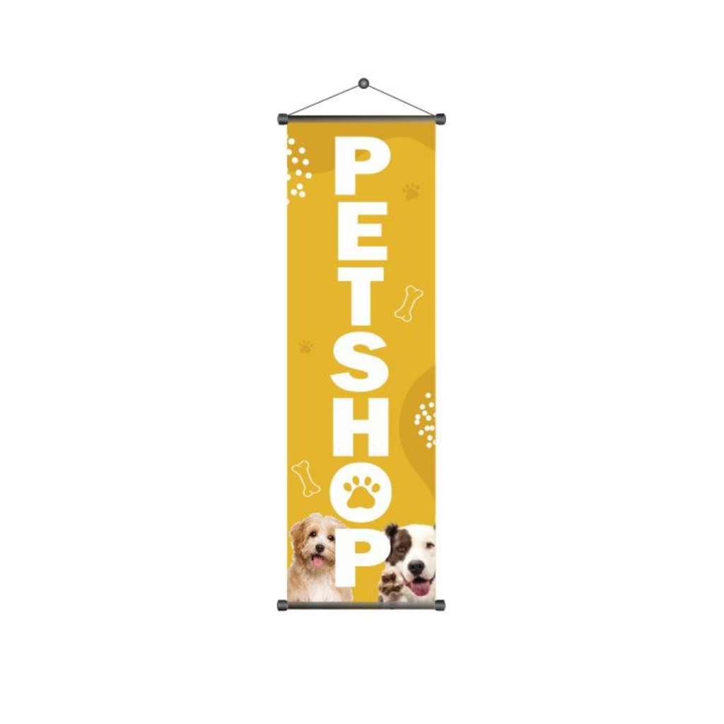 Banner de  Pet Shop  + Grátis Suporte Para Pendurar