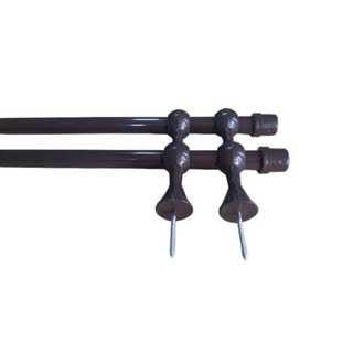 varão duplo em aço 19mm revestido em pvc 3,0mts para toda casa em Oferta na Shopee