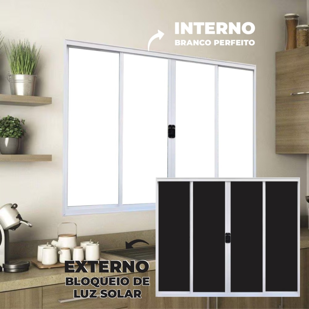 Adesivo Vinil Branco  Blackout Autocolante Papel de Parede Envelopamento de vidro, Janela e Porta em Oferta na Shopee