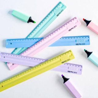 Régua Pastel de 30cm - Linha Serena Dello em Oferta na Shopee